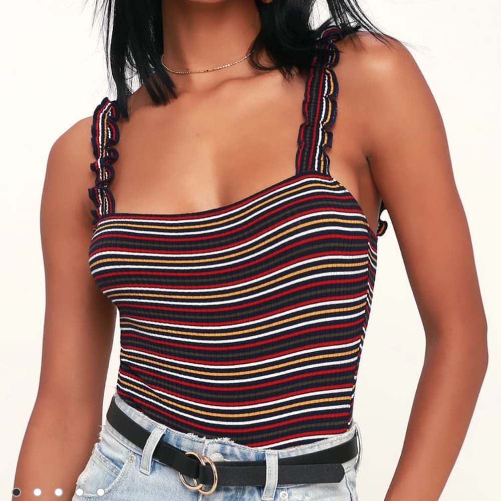 LUSH | EMALINE STRIPED BODYSUIT